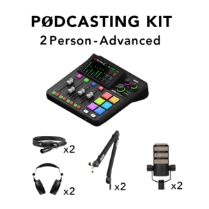 קיט מוצרים לפודקאסט 2 דוברים RODE Podcasting Kit Advanced