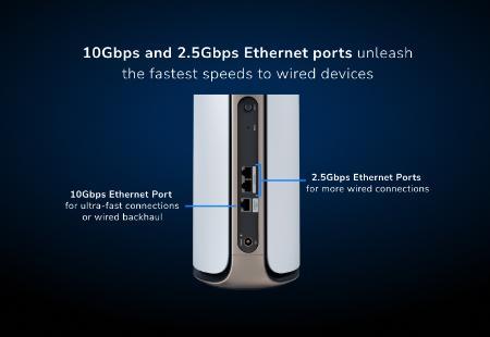 Orbi 970 Series Quad-Band WiFi 7 Mesh Add-on Satellite