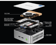 מחשב נייח קטן GMK-M3 Intel I5-12450H 16GB 512NVME WIN11 Pro