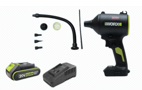 מיני מפוח עוצמתי 20V WU093.99 WORX [ סוללה 20 וולט + מטען  ]