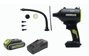 מיני מפוח עוצמתי 20V WU093.99 WORX [ סוללה 20 וולט + מטען  ]