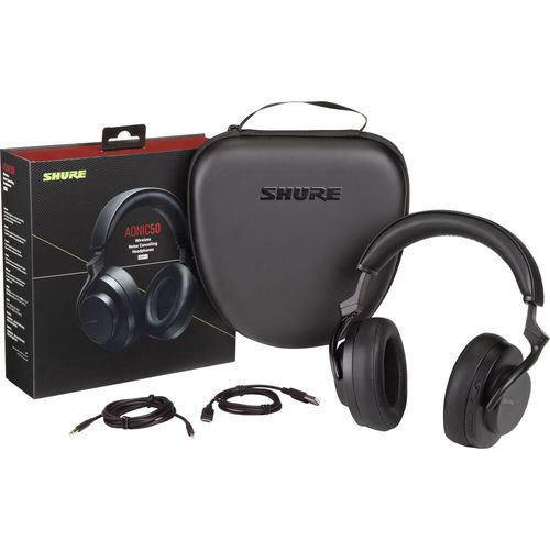אוזניות אלחוטיות Shure AONIC 50 Gen 2 Wireless Over-Ear ANC Headphones