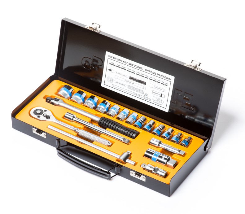 סט בוקסות דרייב "3/8 - 6-22 מ"מ - 20 חלקים KING TOOLS