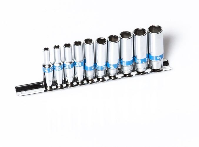 מארז 10 בוקסות עמוקות דרייב "1/4 KING TOOLS