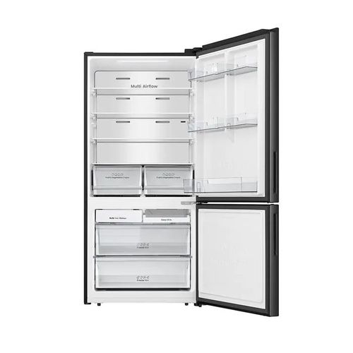 מקרר מקפיא תחתון 501 ליטר דגם Hisense RD63BKI הייסנס נירוסטה מושחרת
