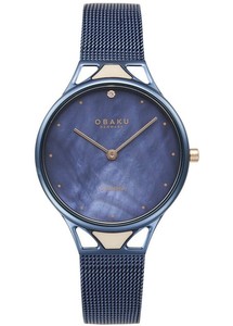 Obaku V302LXLLML נשים דק מאוד משובץ יהלום