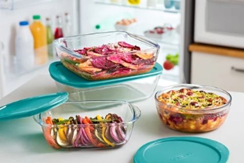 קופסת אחסון זכוכית 2.3 ליטר פיירקס PYREX