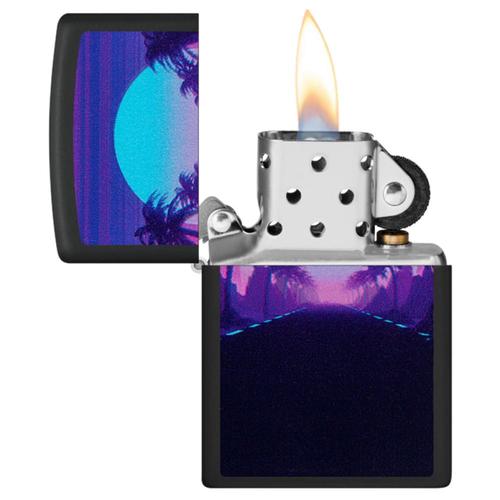 מצית זיפו שקיעה – זוהר באור אולטרה סגול - ZIPPO