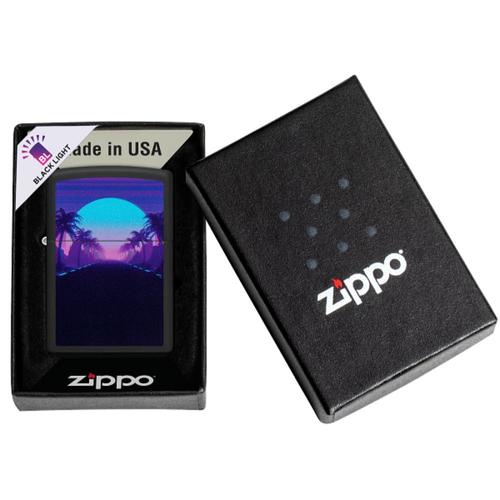 מצית זיפו שקיעה – זוהר באור אולטרה סגול - ZIPPO