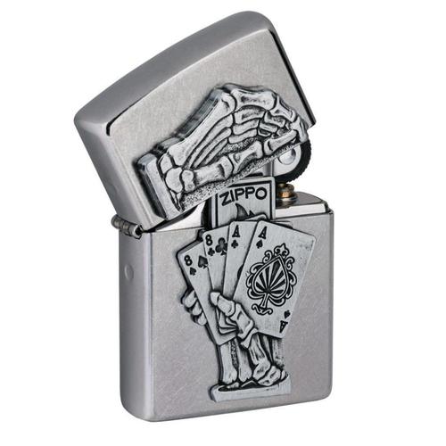 מצית זיפו תבליט פוקר שלד - ZIPPO