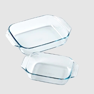 סט 2 תבניות מלבניות 35X23+31X20 ס"מ פיירקס PYREX