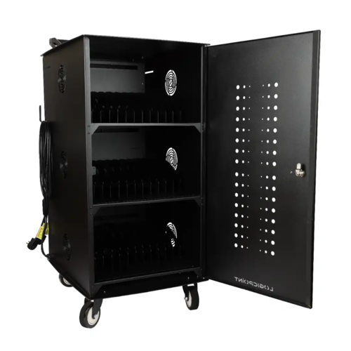 עגלת טעינה קומפקטית למחשבים ניידים או טאבלטים