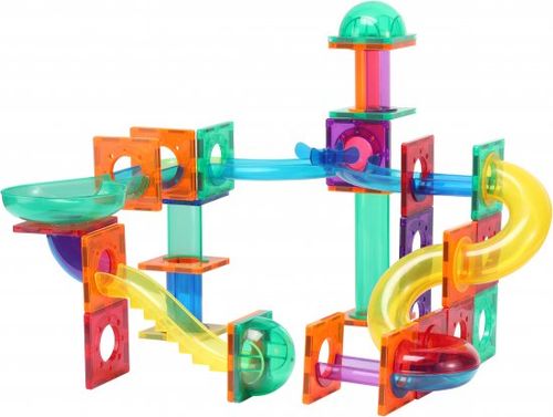 משחק הרכבה מגנטי בתלת מימד 160 חלקים צבעוניים - לונה פארק