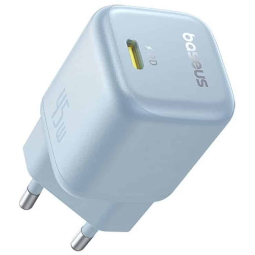 ראש טעינה Baseus PicoGo GaN Fast Charger 1C 45W EU כחול