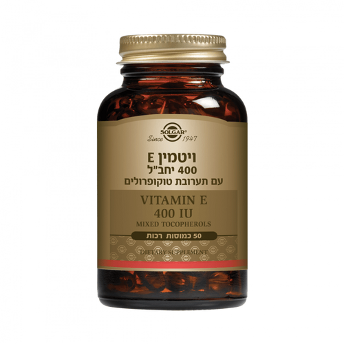 ויטמין E-400 כטוקופרולים (50 כמוסות) - סולגאר 