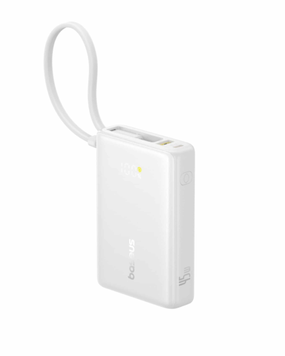 סוללת גיבוי Baseus PicoGo Digital Display Power Bank 10000mAh 45W Moon