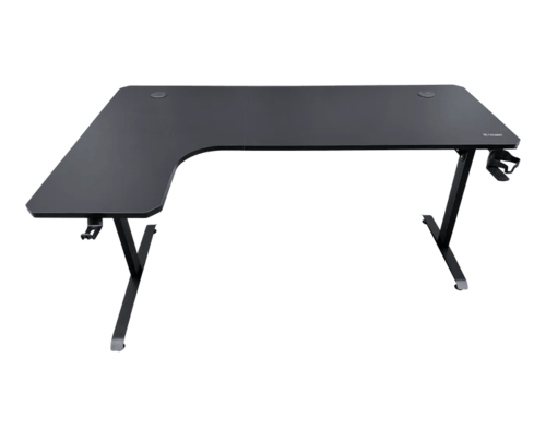 שולחן גיימינג פינתי שמאל Dragon RGB 100*160cm צבע שחור, שנה אחריות יבואן רשמי