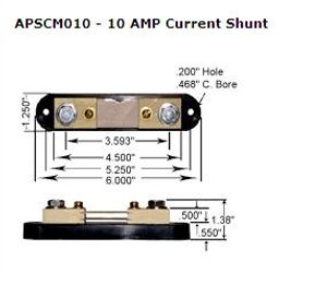 APSCM – שנט. מתמר זרם DC עד 10A או 100A למתח 100mvDC