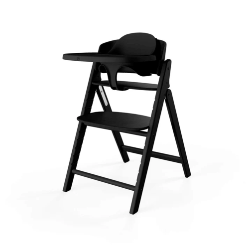 כיסא לתינוק Click & Fold 3-in-1 עם מגש, מושב תינוק ורתמת רצועות- שחור 