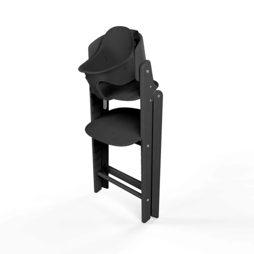 כיסא לתינוק Click & Fold 3-in-1 עם מגש, מושב תינוק ורתמת רצועות- שחור 
