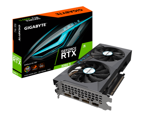 כרטיס מסך Gigabyte RTX3060Ti Eagle OC 8GB 2.0 256Bit Pcie 4.0 LHR
