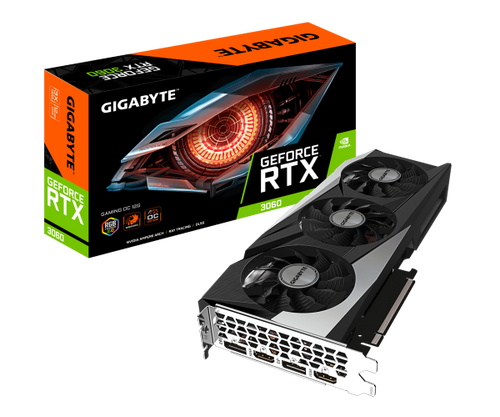 כ. מסך Gigabyte RTX 3060 Gaming 12GB REV 2.0 LHR