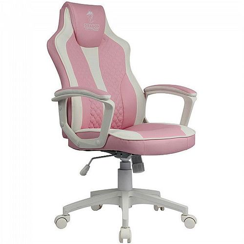 כיסא גיימינג דרגון Dragon Gaming Premium Chair pink on White
