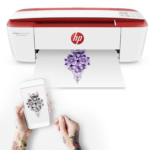 מדפסת HP אלחוטית משולבת דיו HP DeskJet AIO RED 37 Pro USB/WIFI