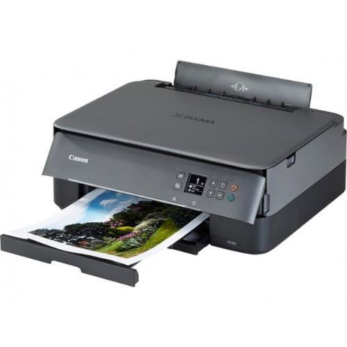 מדפסת קאנון שחורה אלחוטית צבעונית משולבת Canon Pixma TS5 AIO 3in1 Black