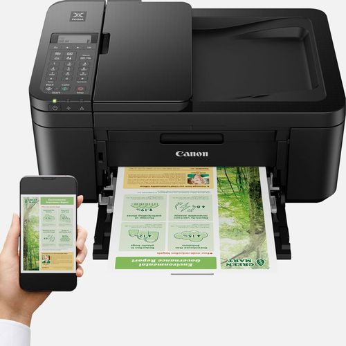 מדפסת קאנון אלחוטית צבעונית משולבת פקס Canon Pixma TR46 AIO 4in1 Black