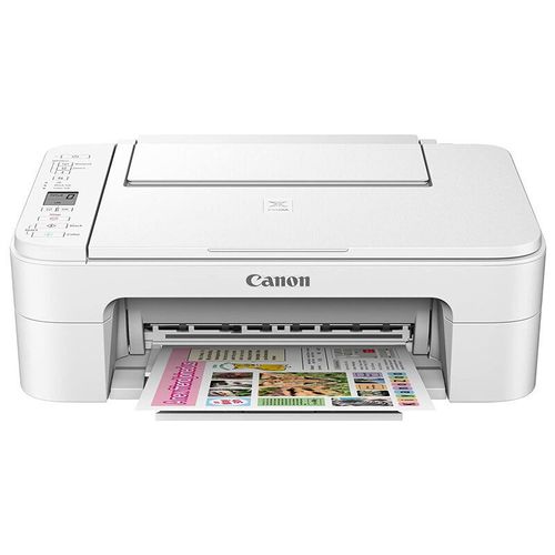 מדפסת קאנון לבנה אלחוטית צבעונית משולבת דיו Canon Pixma TS315 White