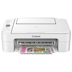 מדפסת קאנון לבנה אלחוטית צבעונית משולבת דיו Canon Pixma TS315 White
