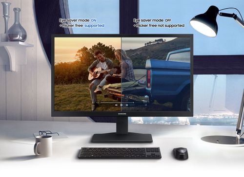 מסך מחשב סמסונג 24 אינץ' Samsung 24 5ms FHD HDMI VGA black