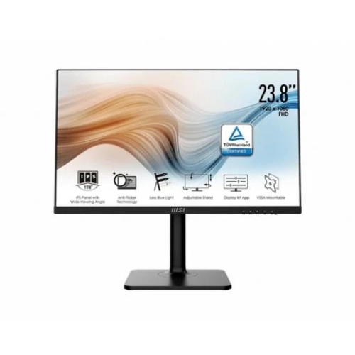 מסך מחשב 24 אינץ' עם רמקולים מובנים MSI MD24 IPS FHD 5MS HDMI USB C Monitor White