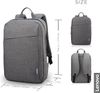 תיק גב למחשב נייד אפור Lenovo 15.6 Laptop Backpack Grey