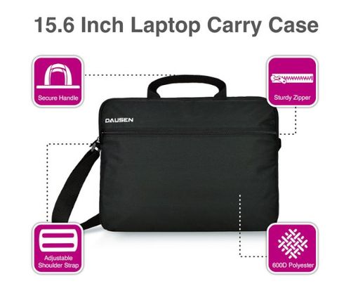 תיק צד למחשב נייד Dausen Traveller 15.6 Laptop Bag Black