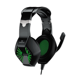 אוזניות גיימינג ירוק SparkFox A1 Pro Gaming+Mic Green