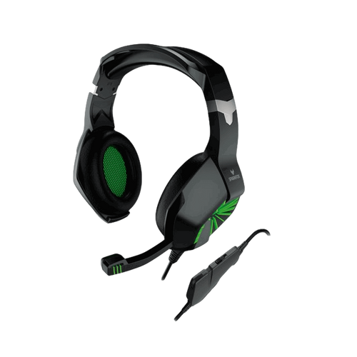אוזניות גיימינג ירוק SparkFox A1 Pro Gaming+Mic Green