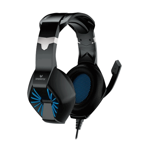 אוזניות גיימינג כחולות SparkFox A1 Pro Gaming+Mic Blue