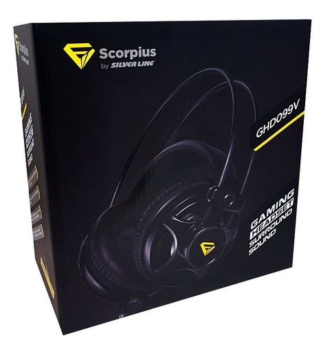 אוזניות עם מיקרופון גיימינג SL Scorpius GHD HeadPhones+Mic 9V Gaming