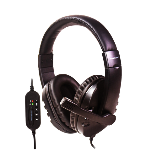 אוזניות עם מיקרופון מקצועי SL Scorpius HS HeadPhones+Mic 8V