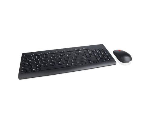 סט מקלדת ועכבר אופטי אלחוטי 3 שפות לנובו Lenovo Wireless set Keyboard Mouse Black Rus\Heb