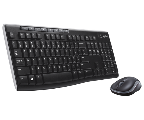 סט מקלדת ועכבר אופטי אלחוטי לוג'יטק Logitech Wireless set Keyboard Mouse Black