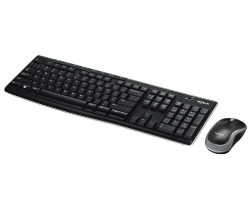 סט מקלדת ועכבר אופטי אלחוטי לוג'יטק Logitech Wireless set Keyboard Mouse Black