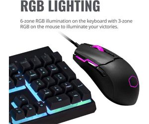 סט מקלדת ועכבר גיימינג מכני קולר מאסטר Cooler Master Gaming set MS RGB Keyboard Mouse