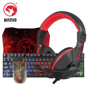 סט 4 ב-1 גיימינג מרבו Marvo Gaming set 4 IN 1 Gaming Bundle RGB