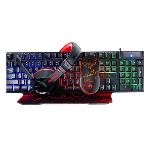סט 4 ב-1 גיימינג מרבו Marvo Gaming set 4 IN 1 Gaming Bundle RGB