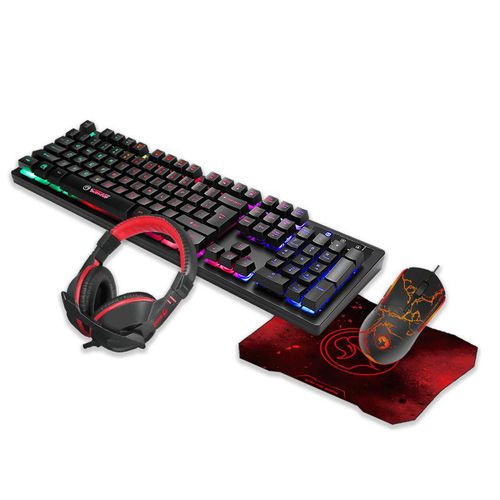 סט 4 ב-1 גיימינג מרבו Marvo Gaming set 4 IN 1 Gaming Bundle RGB