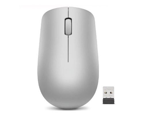 עכבר אופטי אלחוטי לנובו פלטינום Lenovo Optical Wireless Mouse Platinum Grey