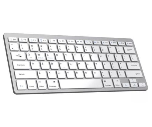 מקלדת בלוטות' מיני לבנה Gold Touch Bluetooth Mini Keyboard